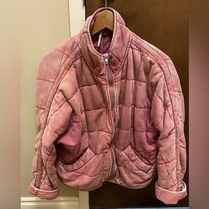 Free People Dolman Quilted Jacket in Daphne
